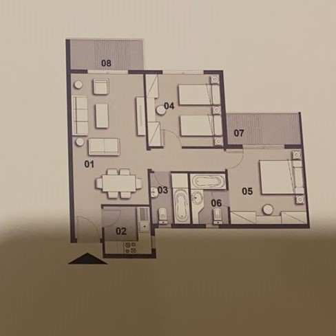 Floor plan for apartment at Il Bosco City