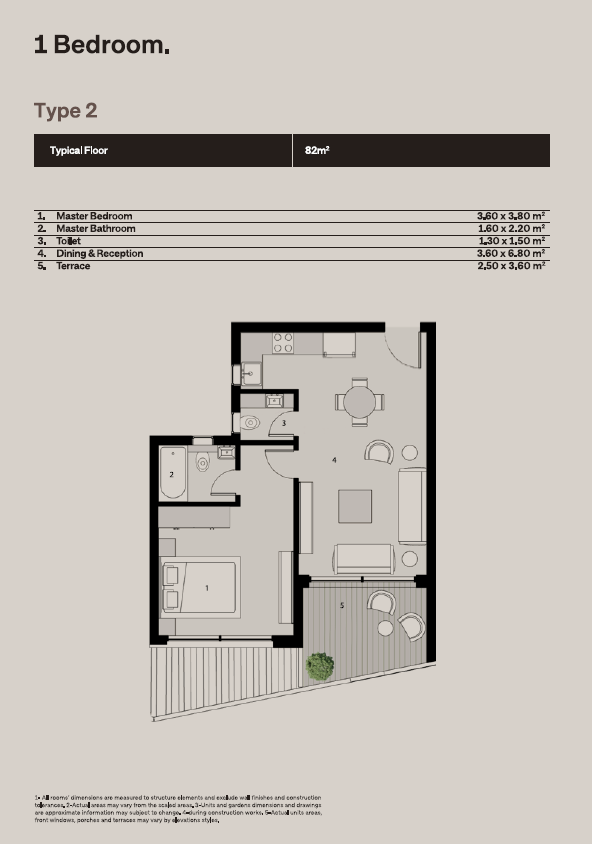 Floor plan for apartment at The Median Residences