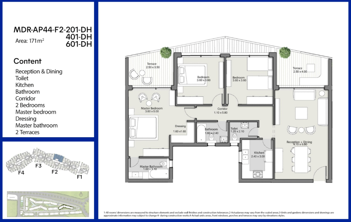 Floor plan for apartment at The Median Residences