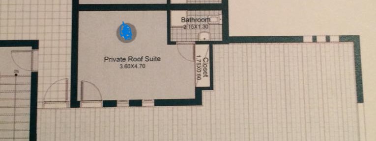 Floor plan for duplex at Westown Residences