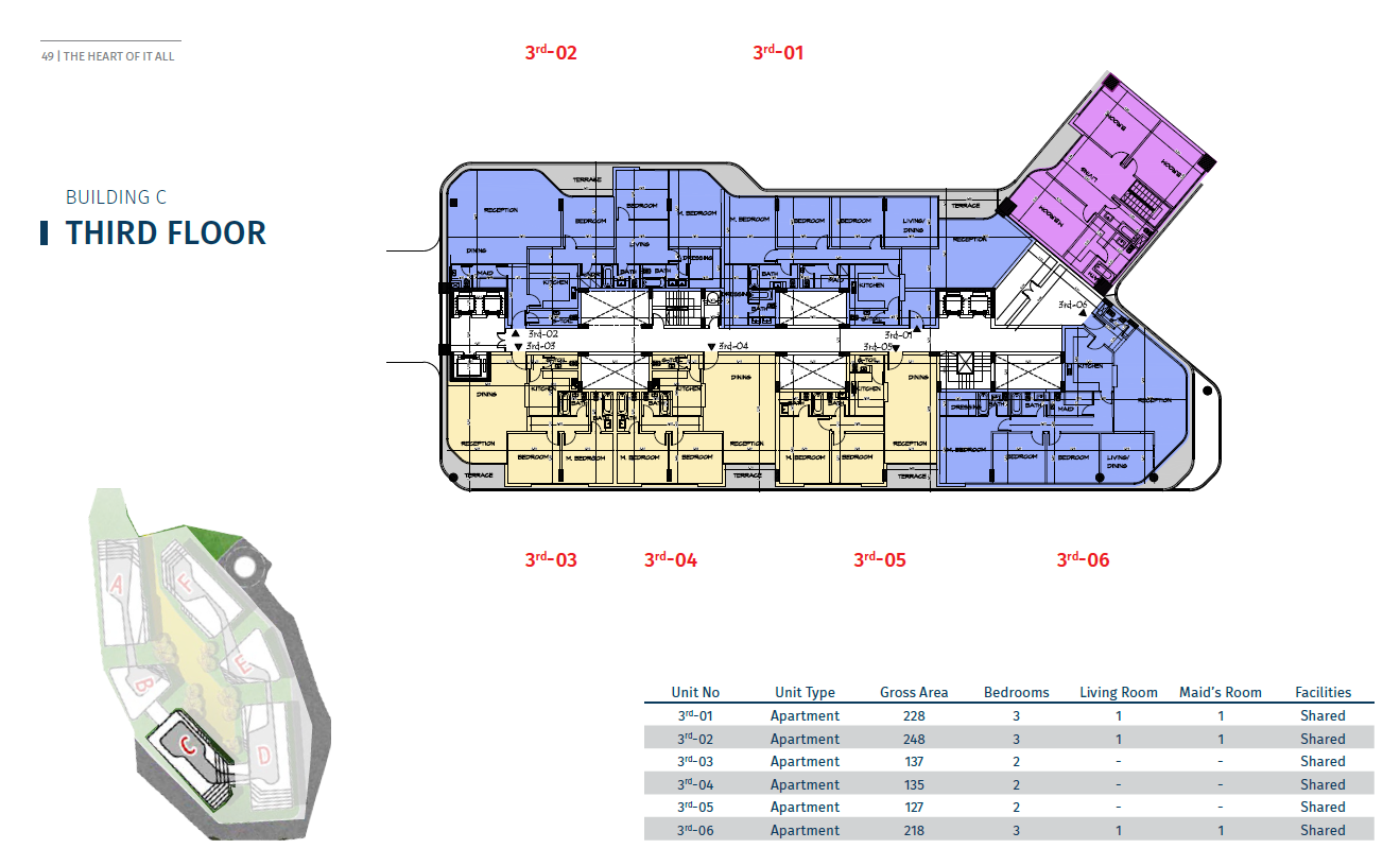 Floor plan for apartment at Bloomfields