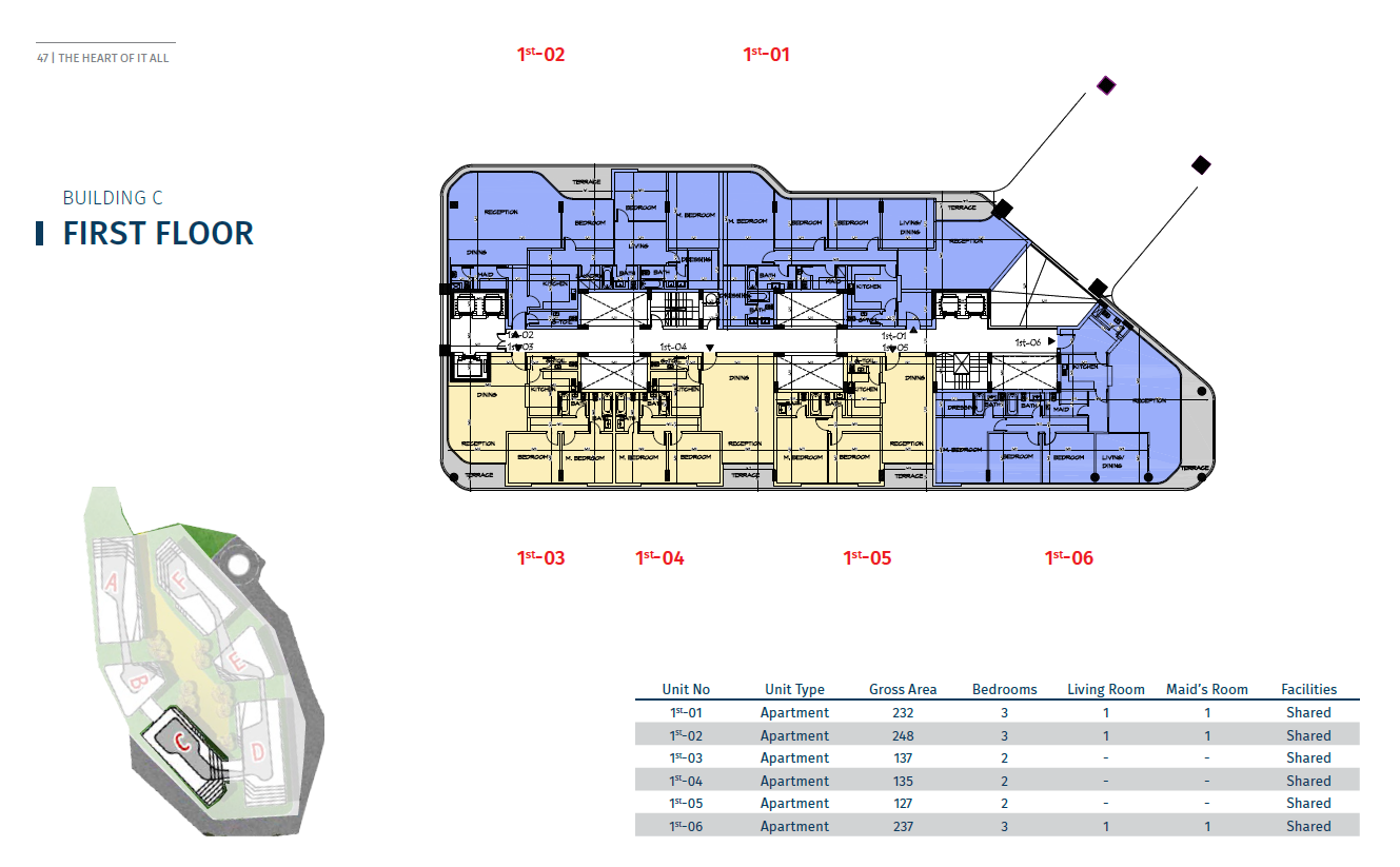 Floor plan for apartment at Bloomfields