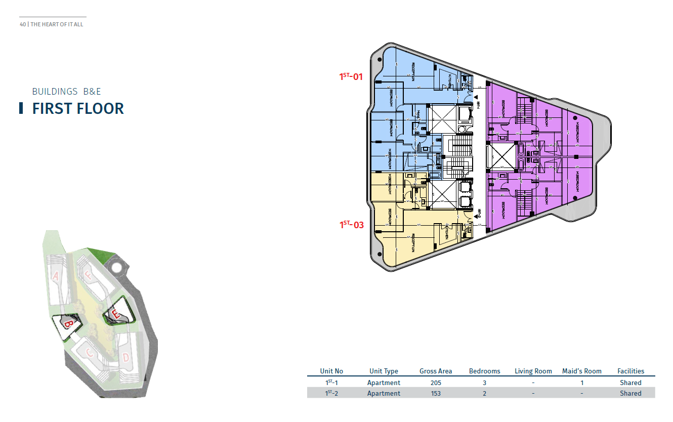 Floor plan for apartment at Bloomfields