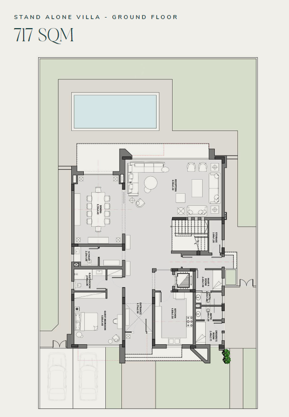 Floor plan for villa at Saada