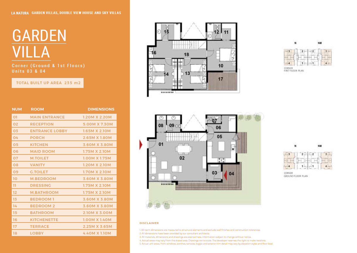 Floor plan for duplex at Il Bosco City
