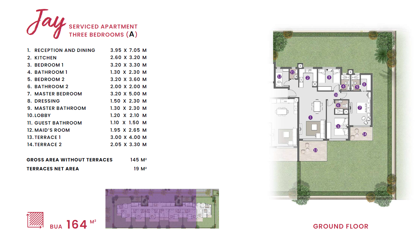 Floor plan for apartment at D.O.S.E