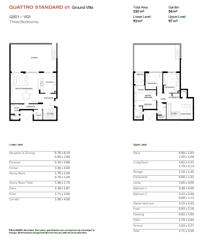 Floor plan for duplex at Trio