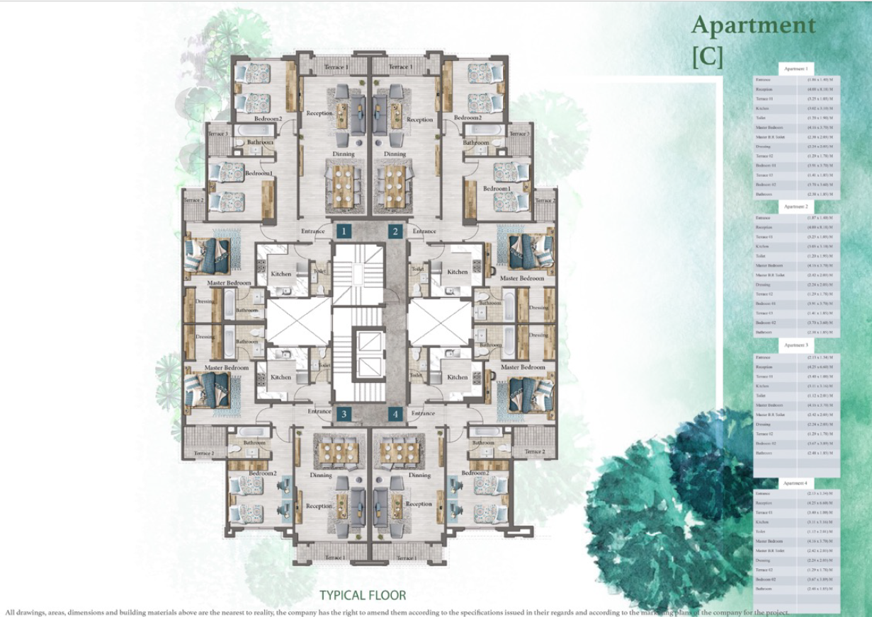 Floor plan for apartment at L’Avenir