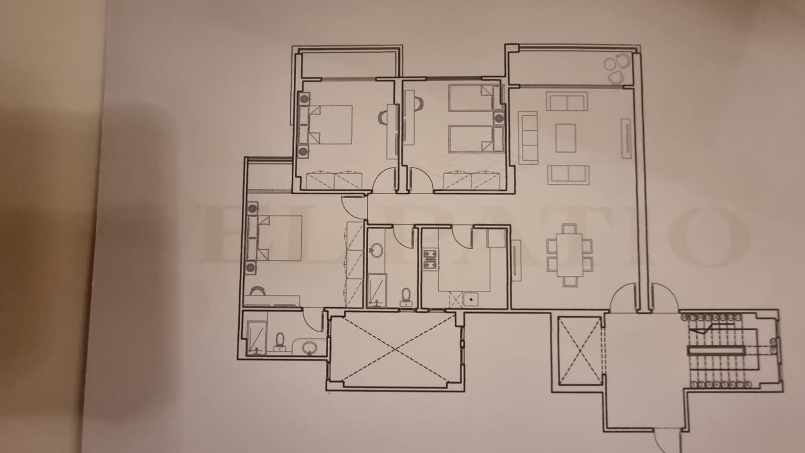 Floor plan for apartment at El Patio Oro