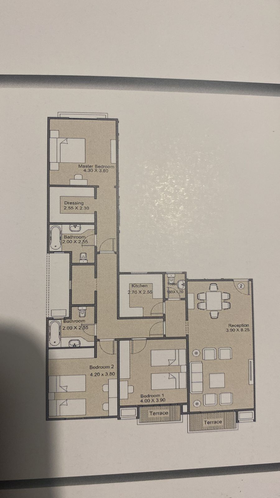 Floor plan for apartment at Green Square