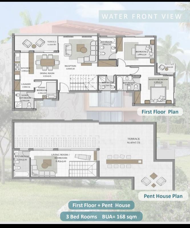 Floor plan for chalet at Bo Island