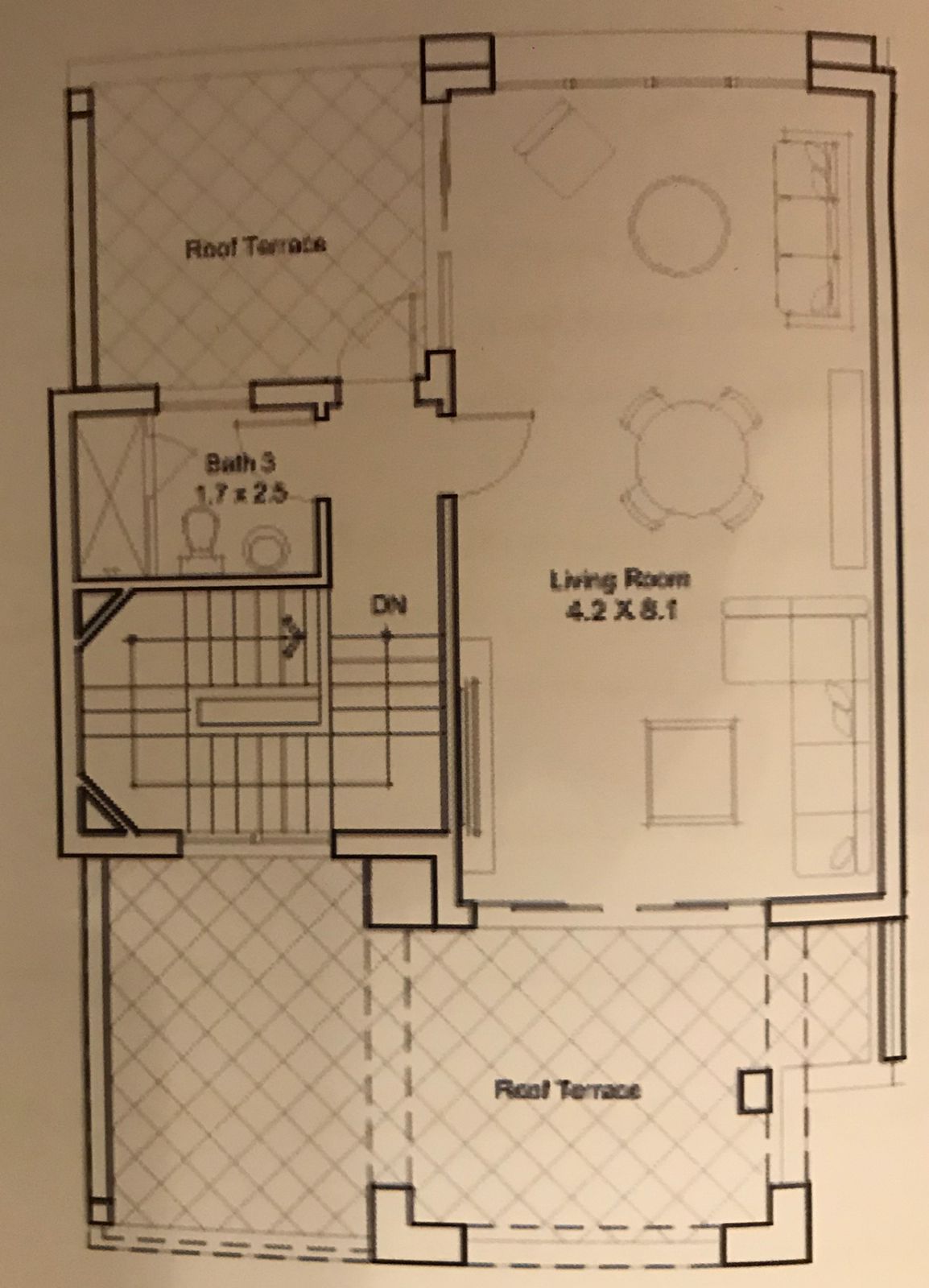 Floor plan for townhouse at DISTRICT 5