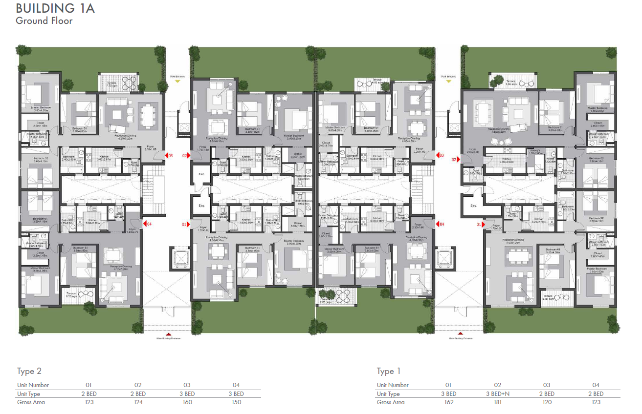 Floor plan for apartment at SODIC East