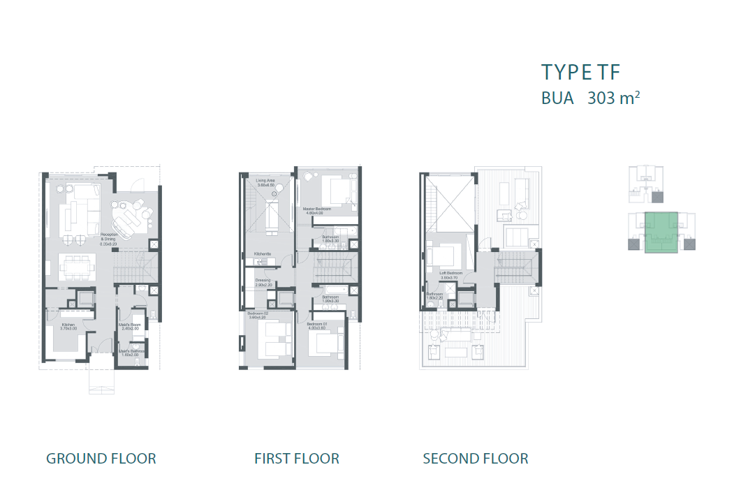 Floor plan for townhouse at The RIDGE Villas