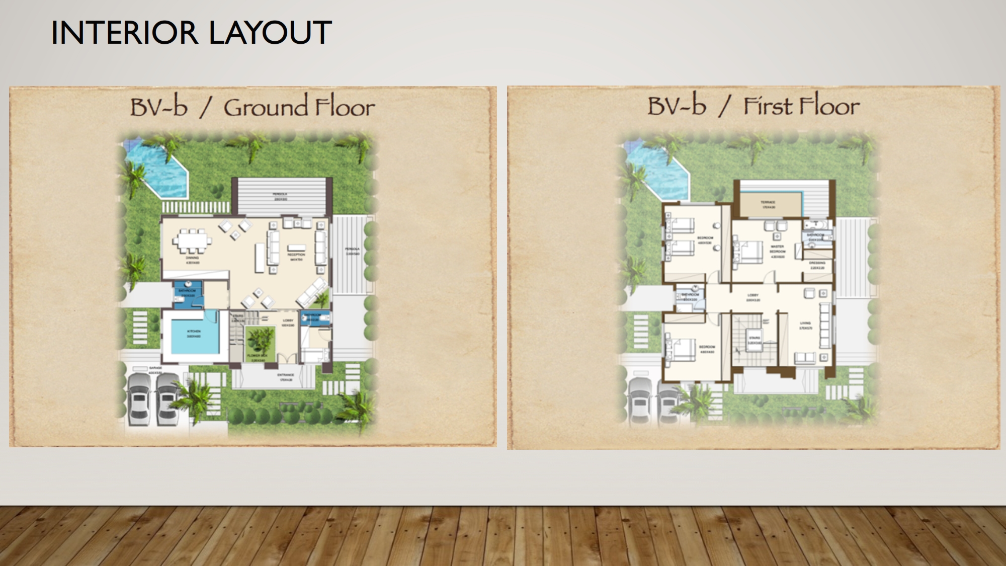 Floor plan for villa at Jubail