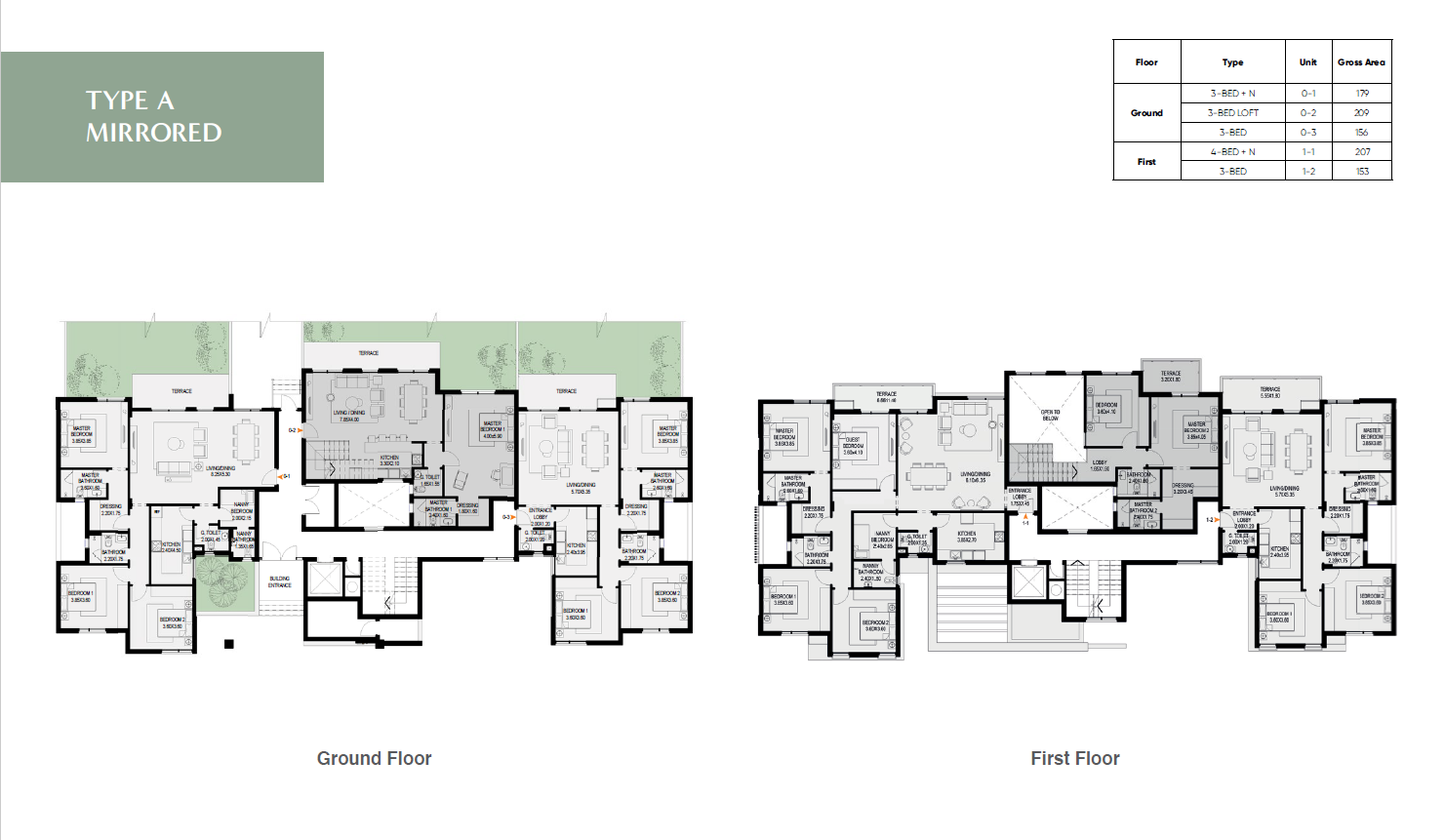 Floor plan for apartment at O West Orascom
