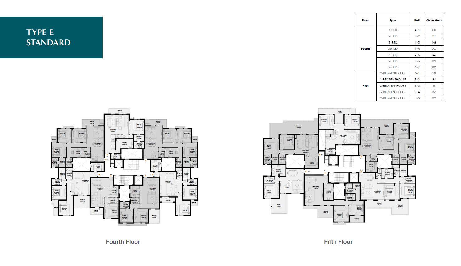 Floor plan for penthouse at O West Orascom