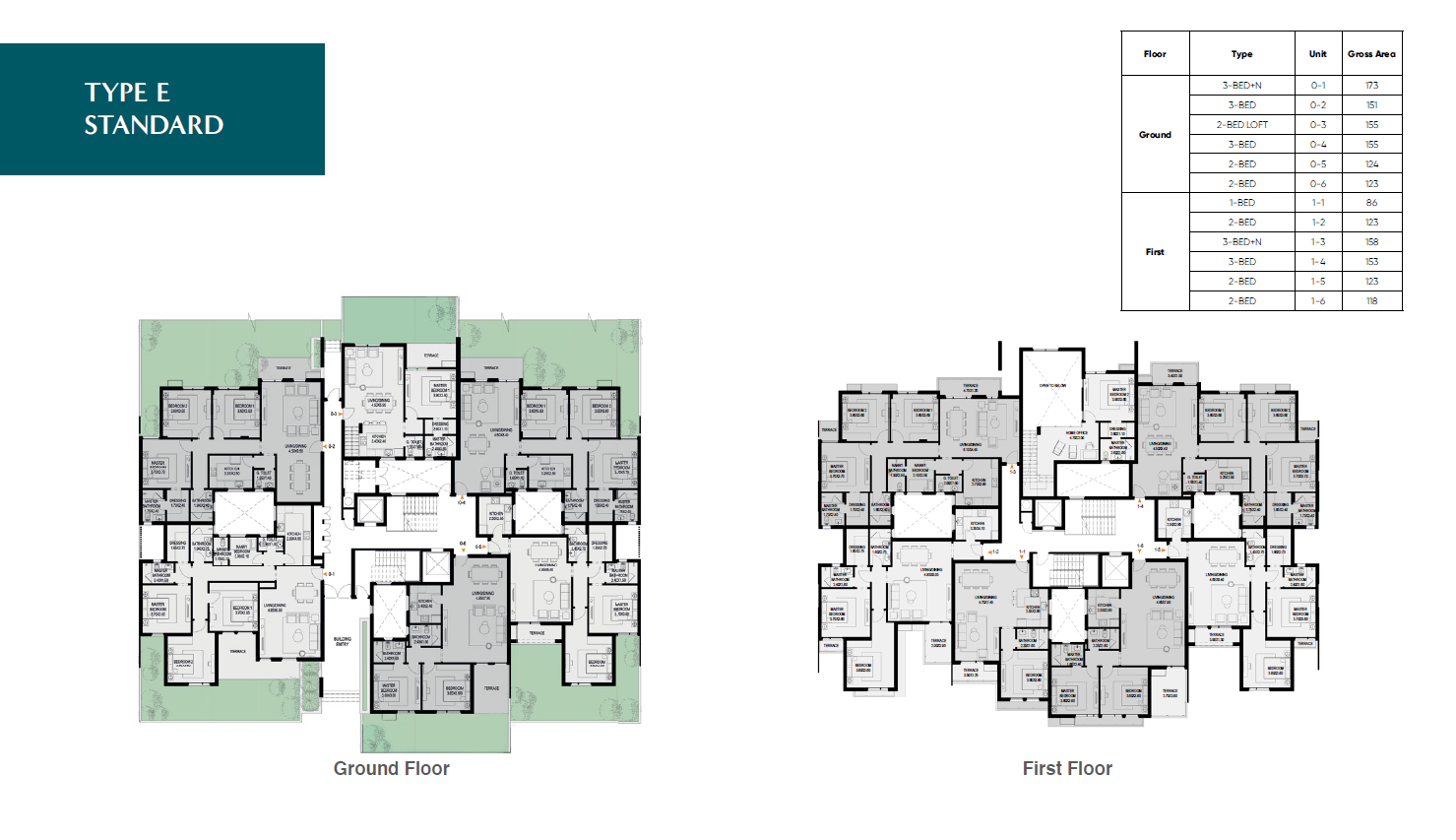 Floor plan for apartment at O West Orascom
