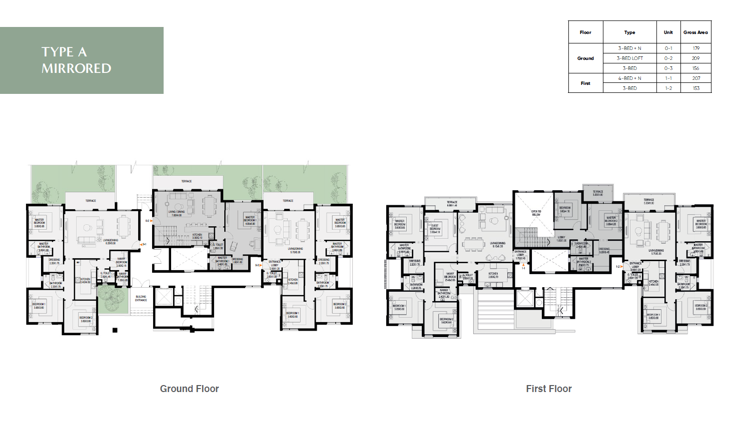 Floor plan for apartment at O West Orascom