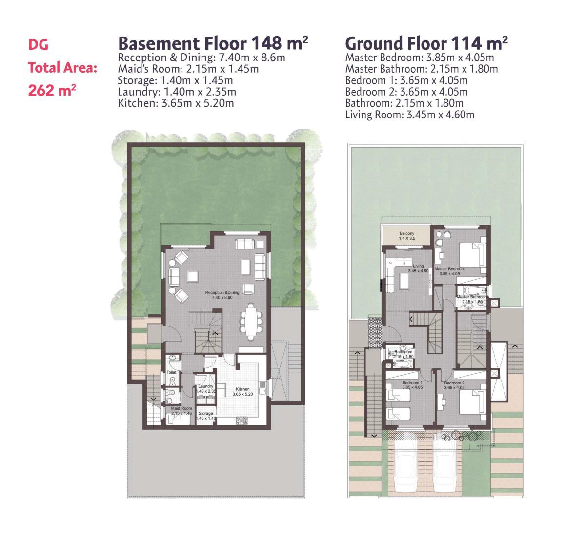 Floor plan for duplex at JEDAR