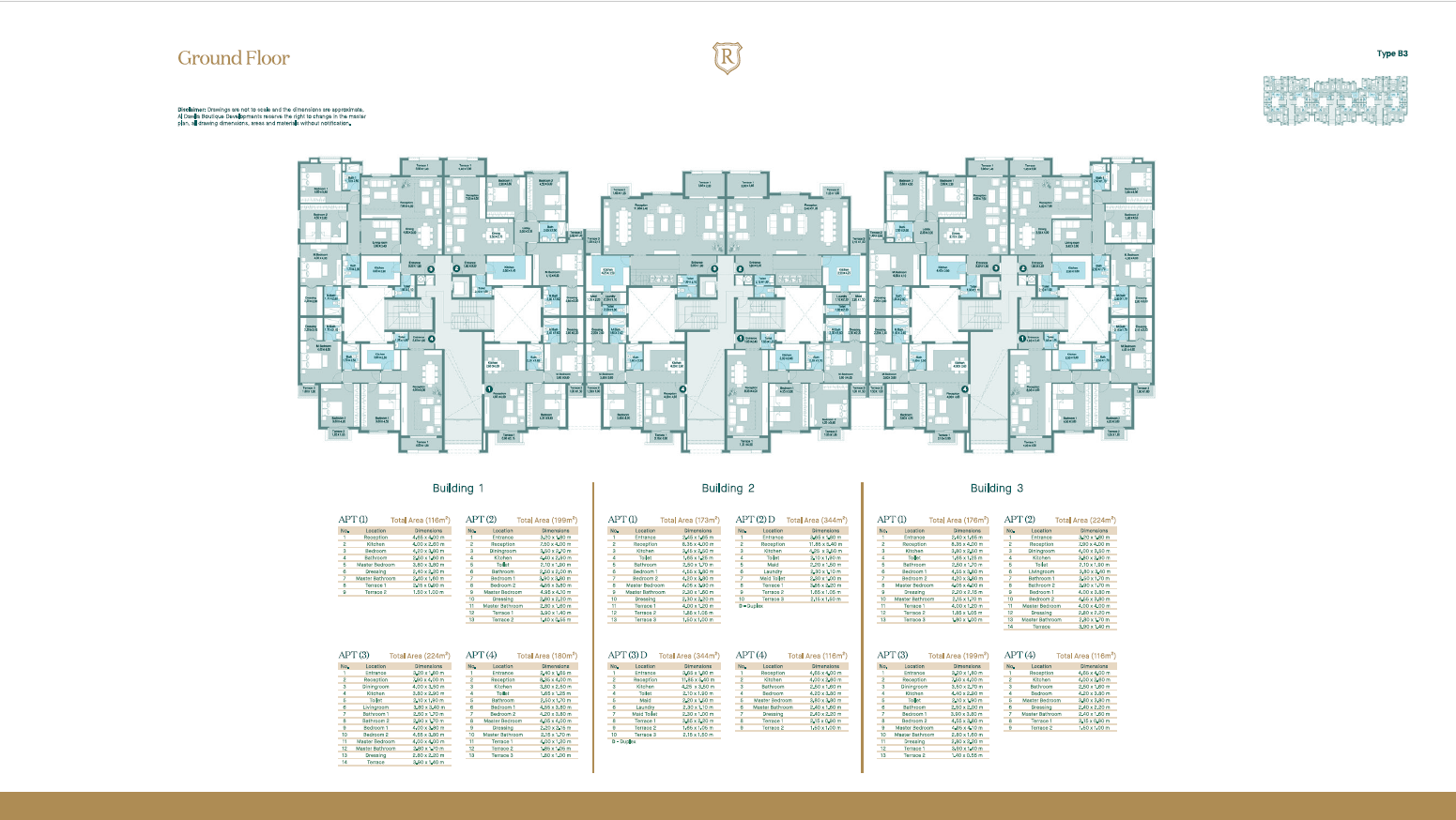 Floor plan for apartment at Regent's Square