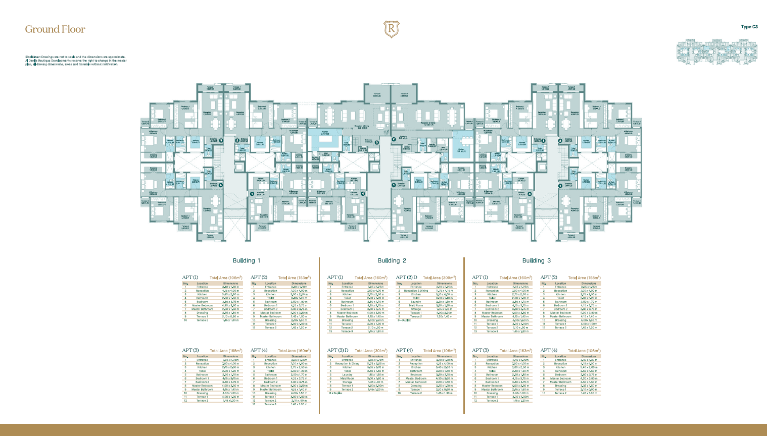 Floor plan for apartment at Regent's Square
