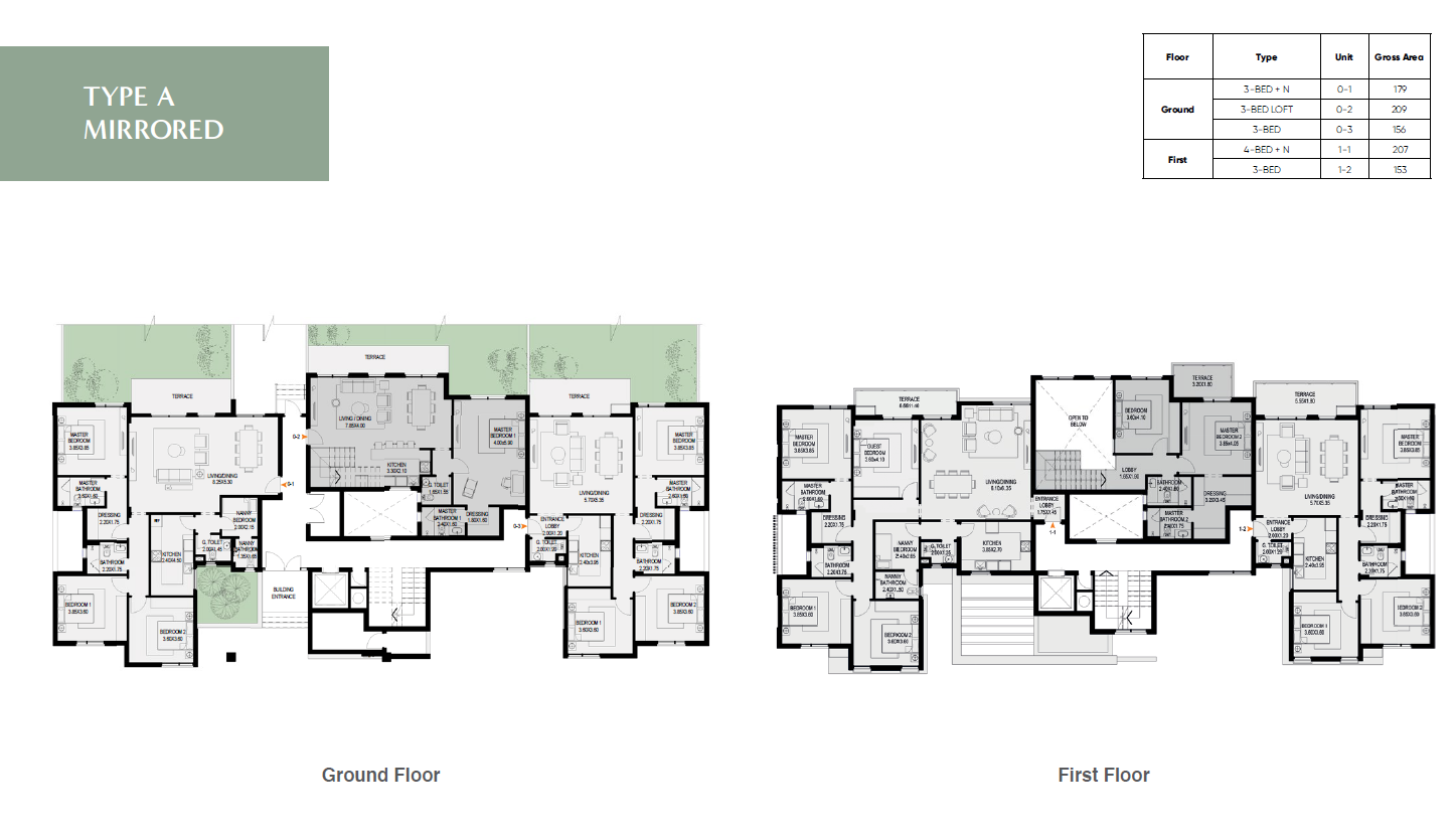 Floor plan for apartment at O West Orascom