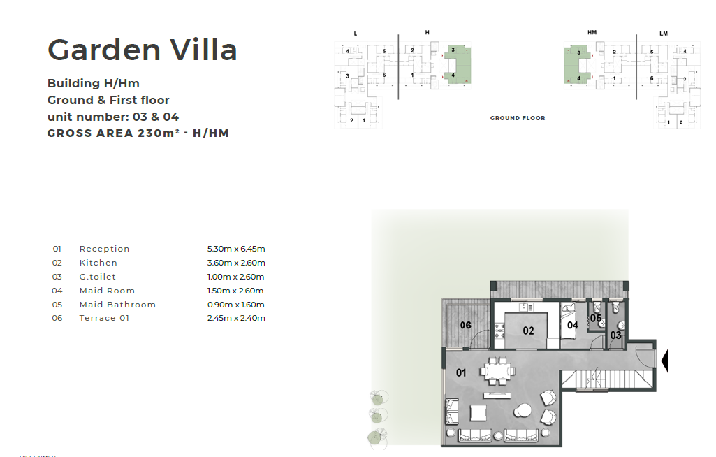 Floor plan for duplex at Il Bosco City