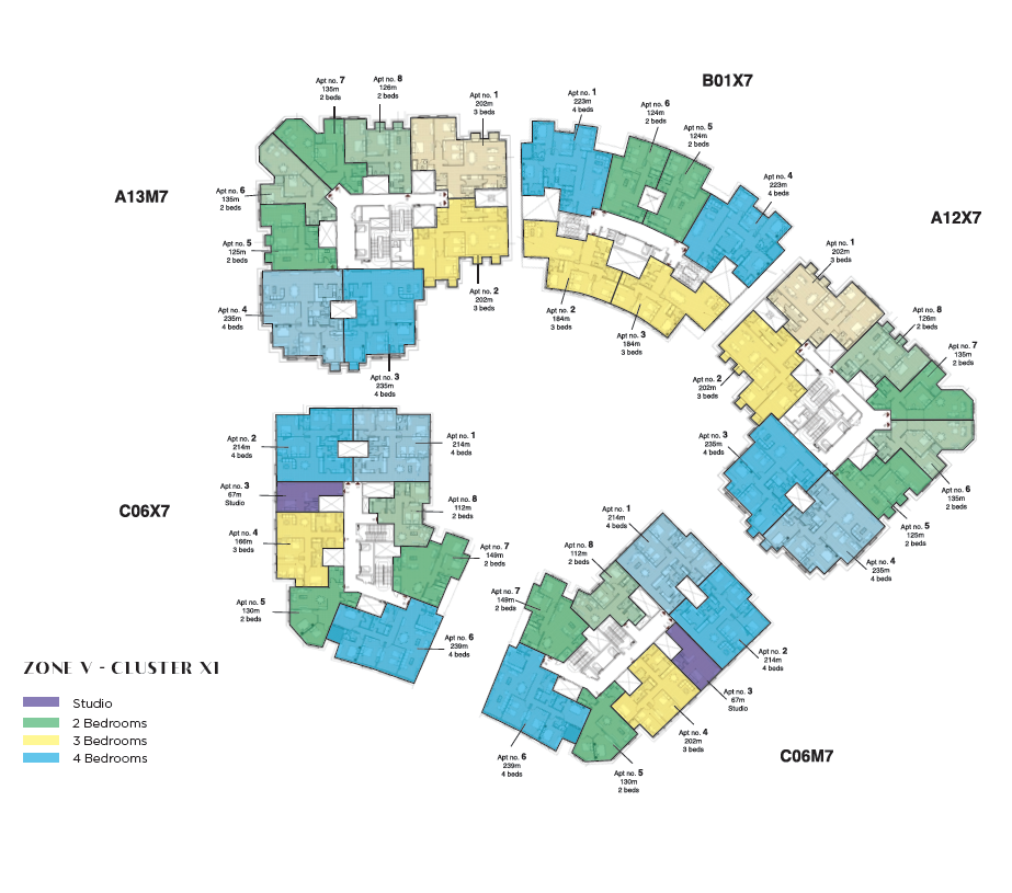 Floor plan for studio at Il Latini SED