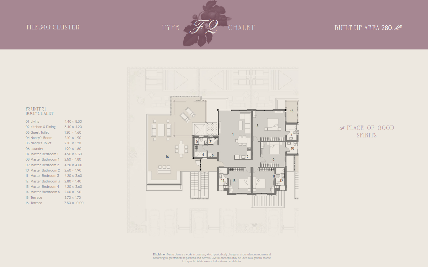 Floor plan for chalet at Marsa Baghush