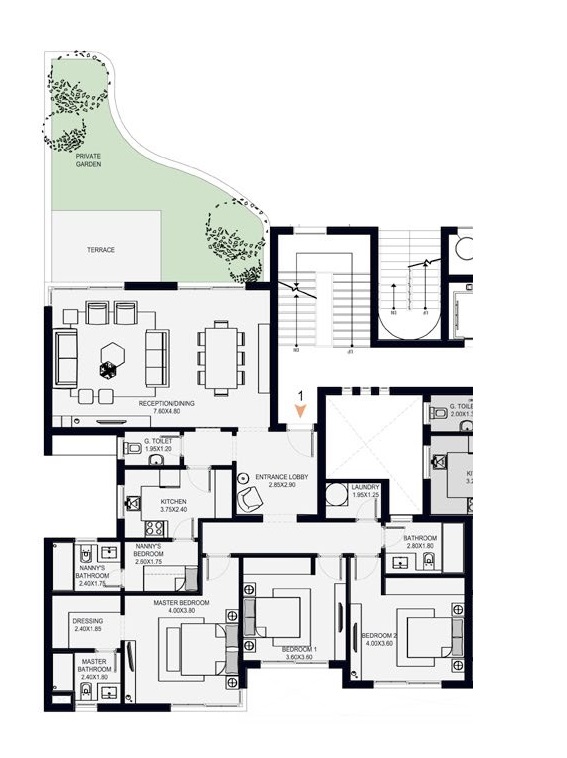 Floor plan for apartment at O West Orascom