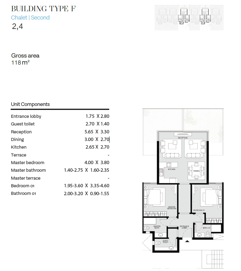 Floor plan for chalet at The Waterway North Coast