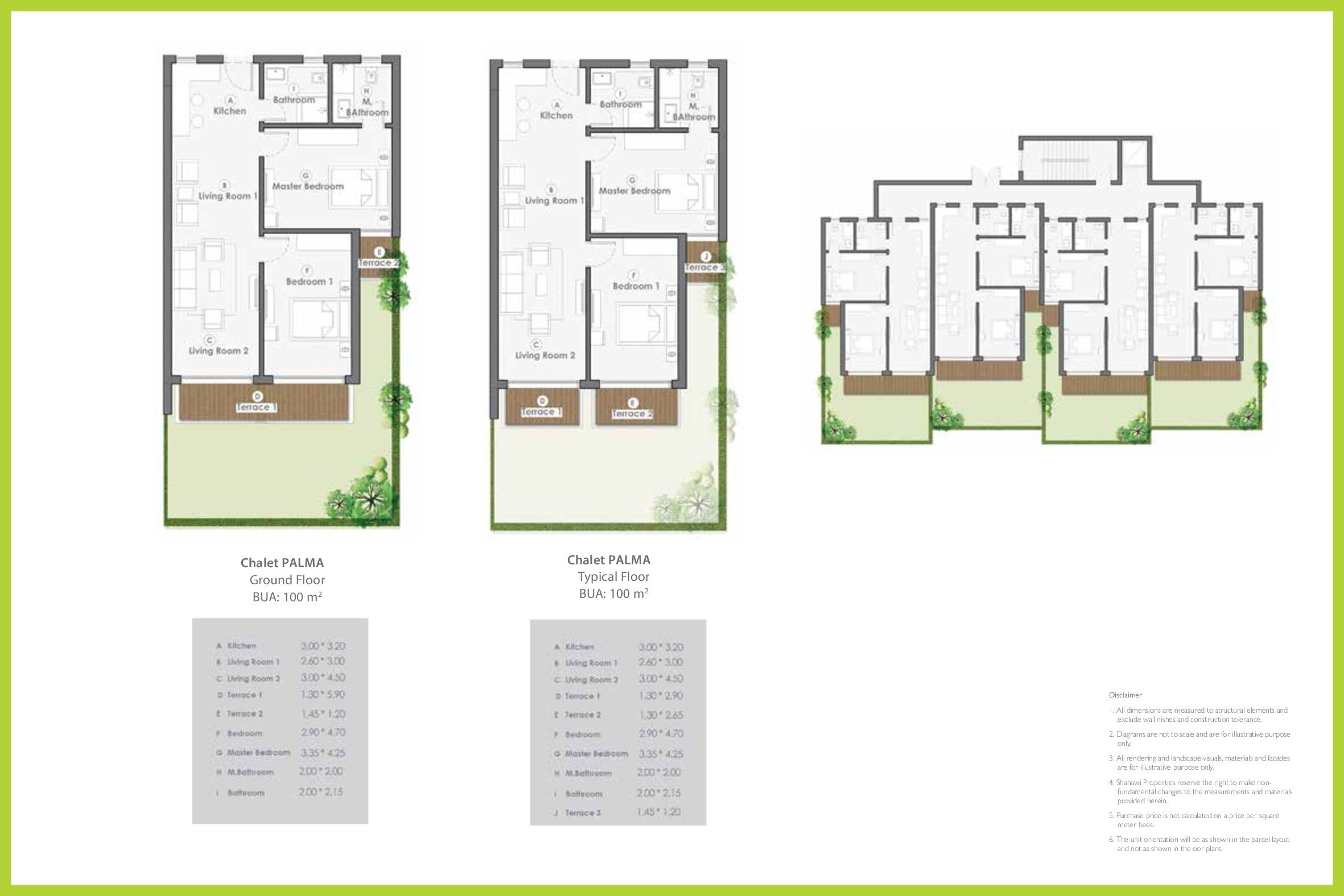 Floor plan for chalet at Pali North Coast