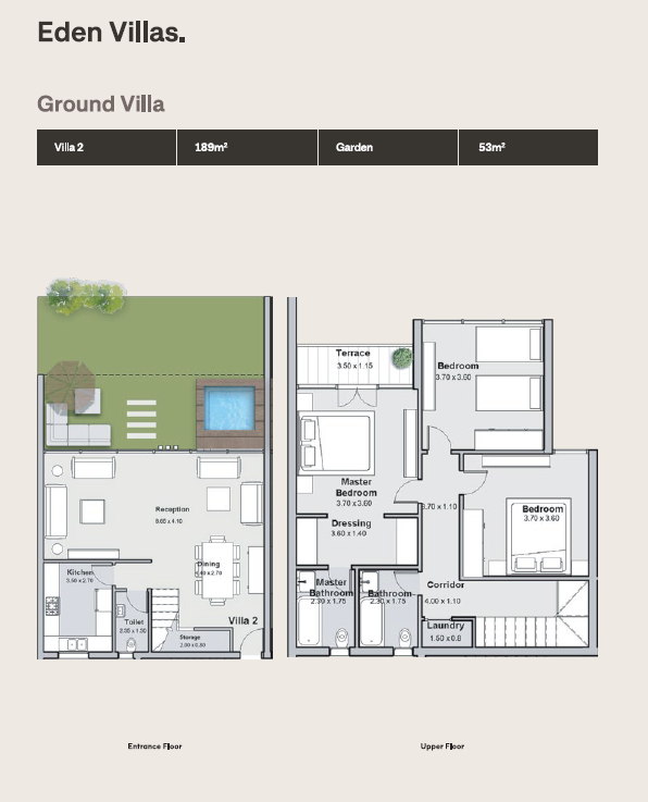 Floor plan for villa at The Median Residences