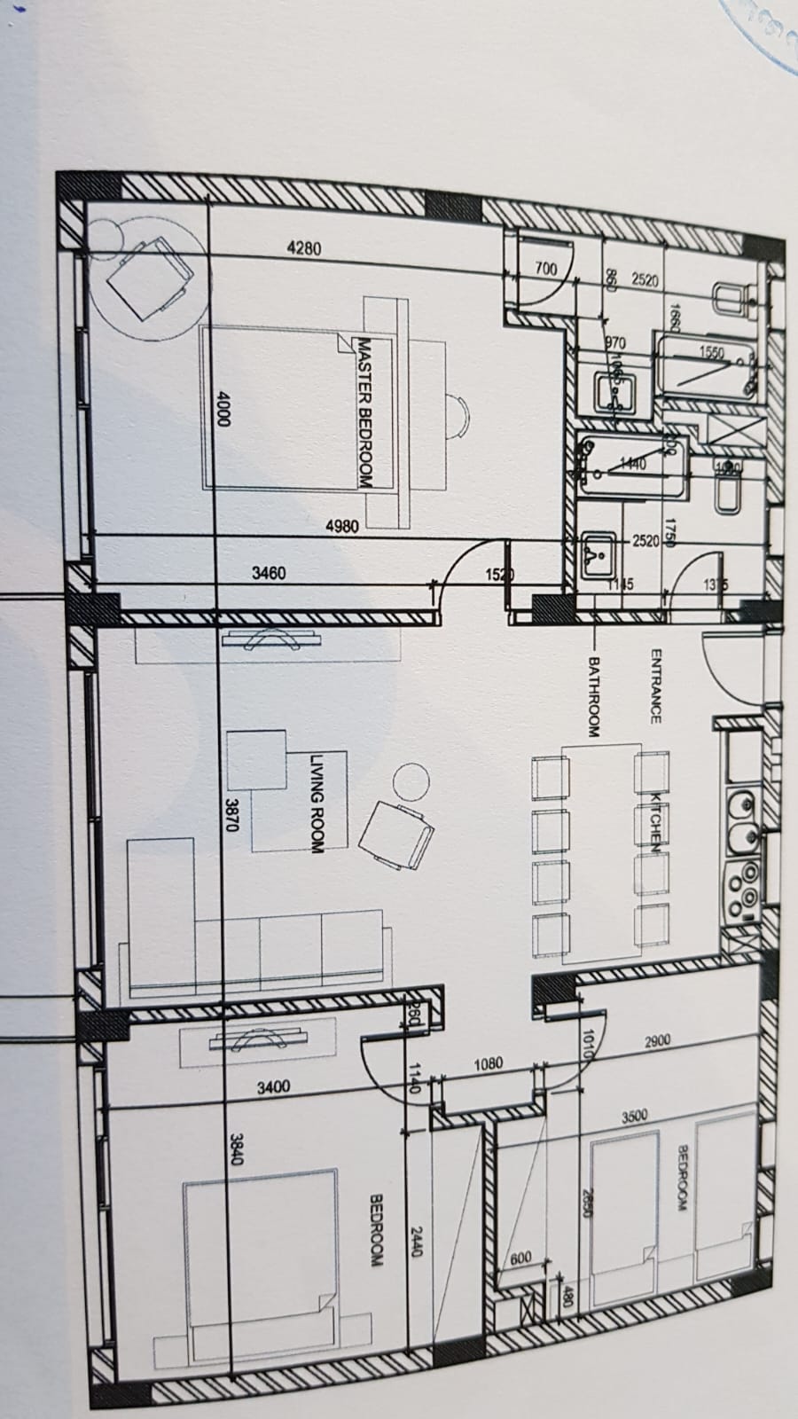 Floor plan for chalet at Il Monte Galala