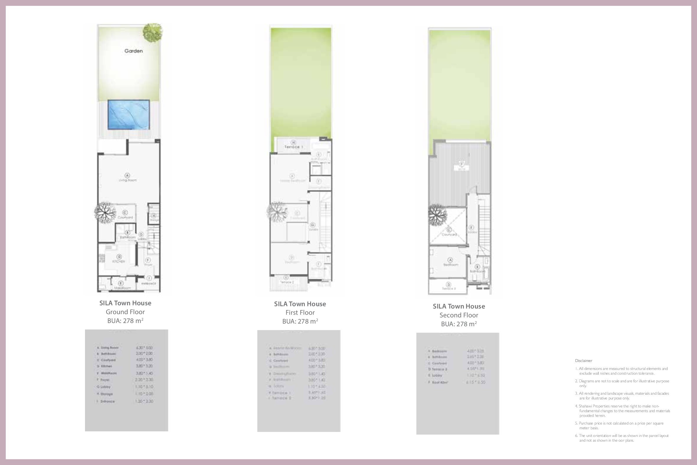 Floor plan for townhouse at Pali North Coast