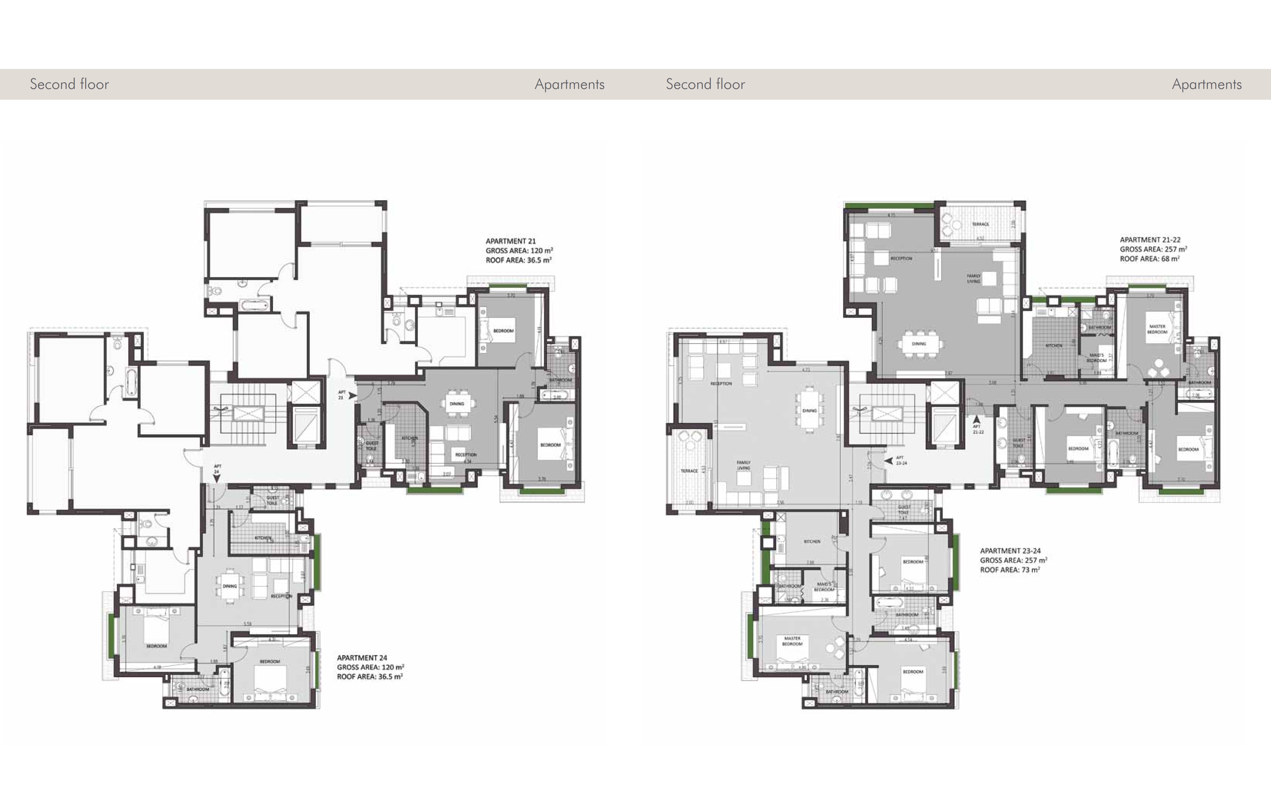 Floor plan for apartment at Casa