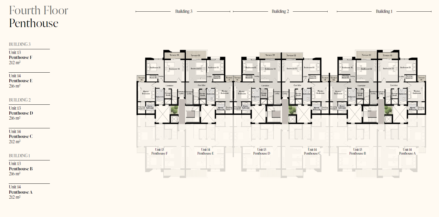 Floor plan for penthouse at The Brooks