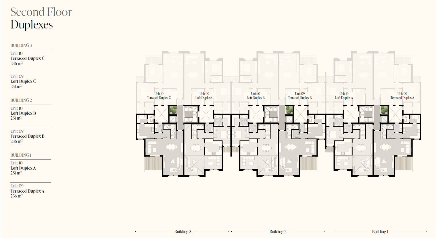 Floor plan for duplex at The Brooks