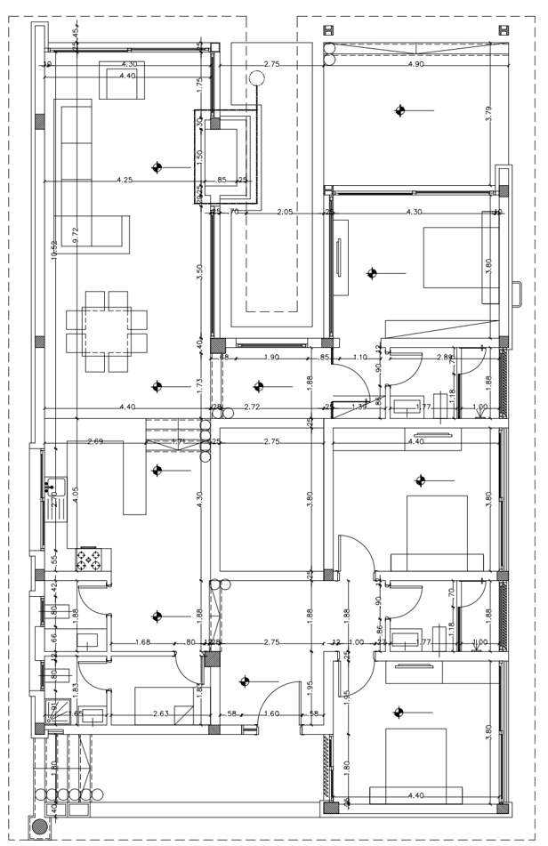 Floor plan for villa at Wadi Jebal