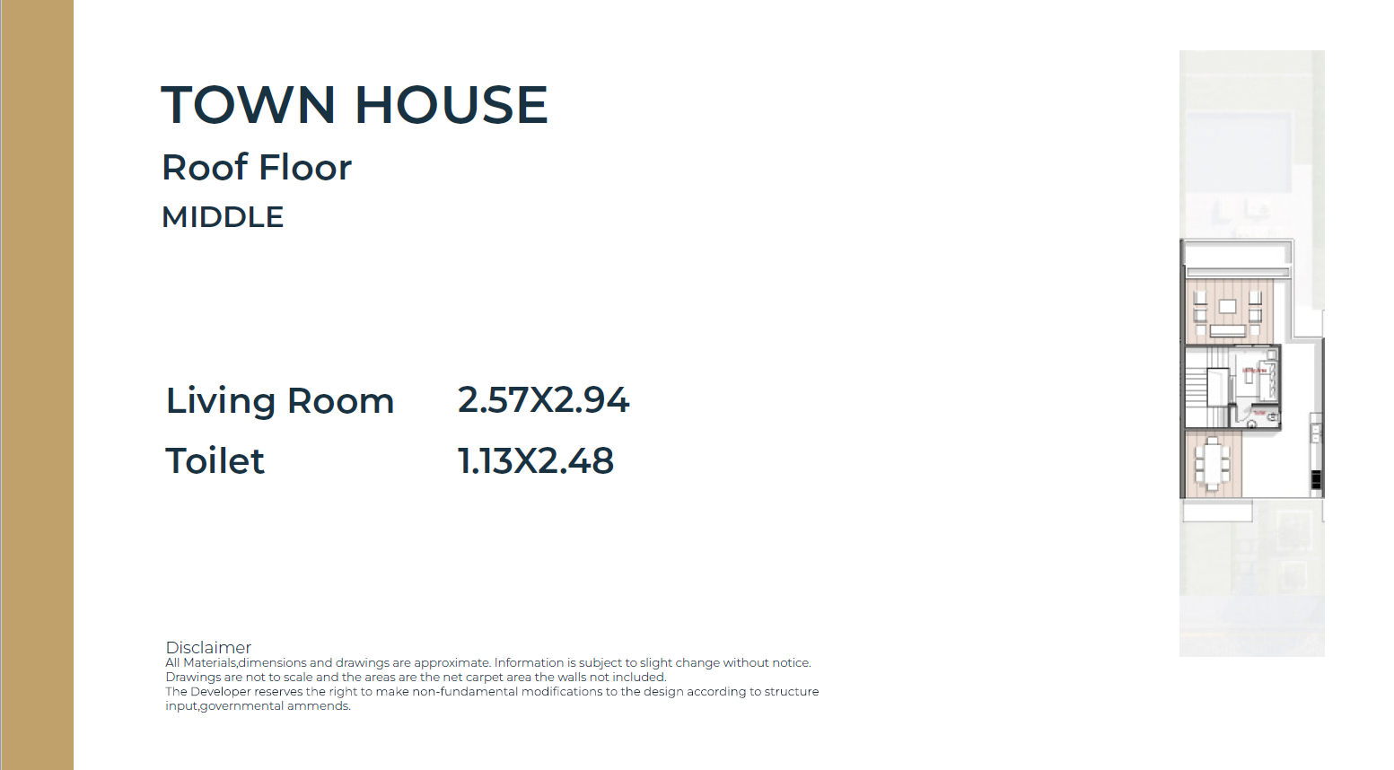 Floor plan for townhouse at Lake West