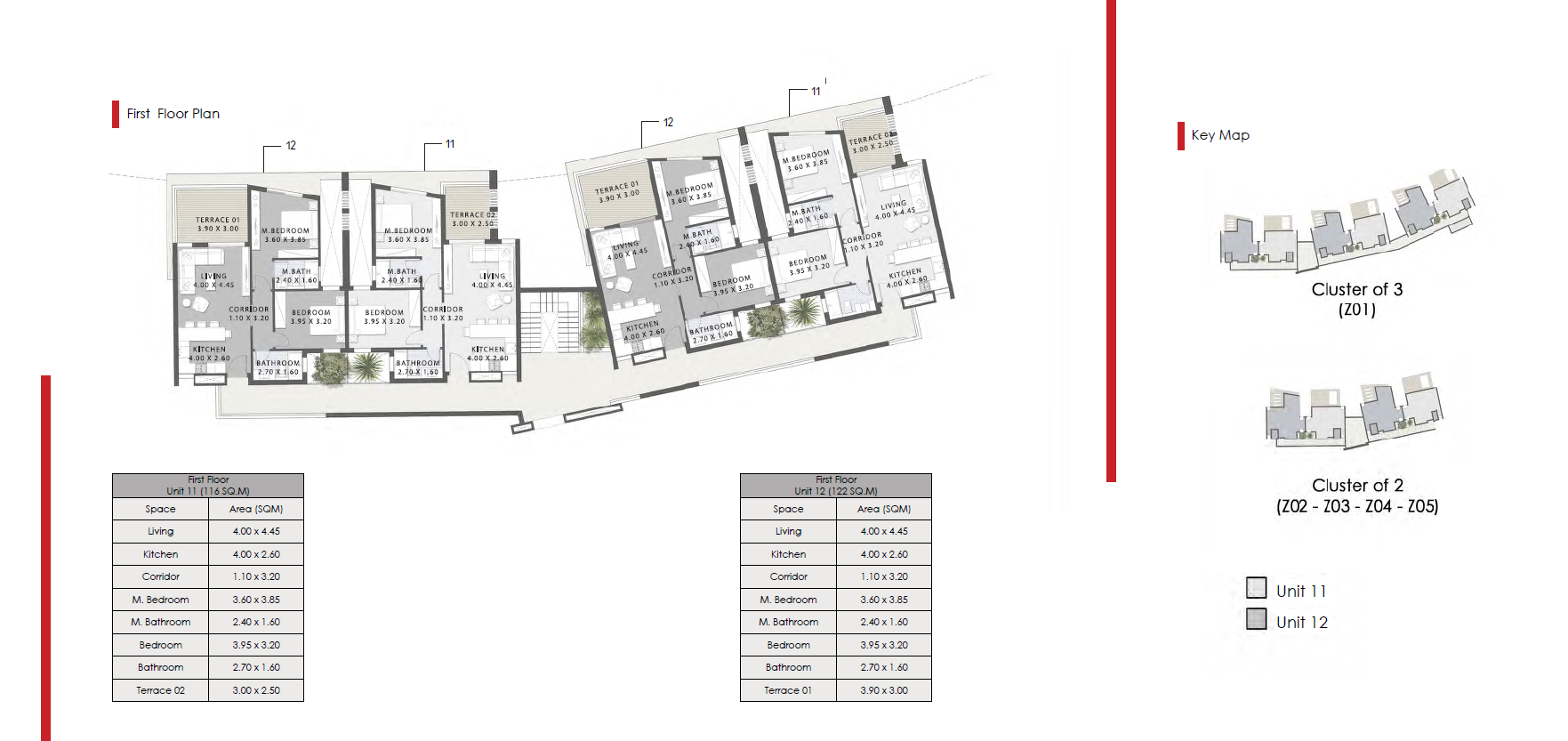 Floor plan for chalet at Jebal El Sokhna