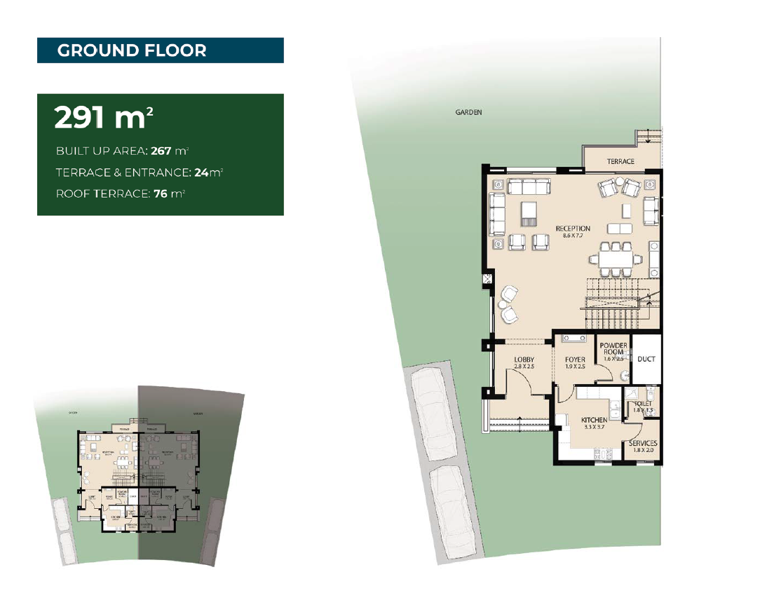 Floor plan for  at Bleu Vert