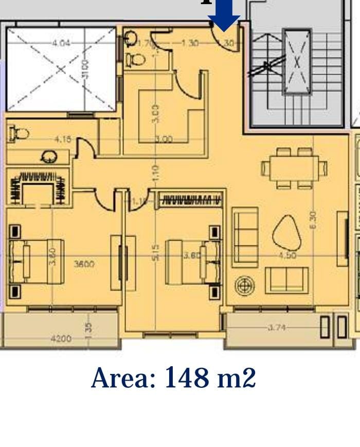 Floor plan for apartment at The City of Odyssia