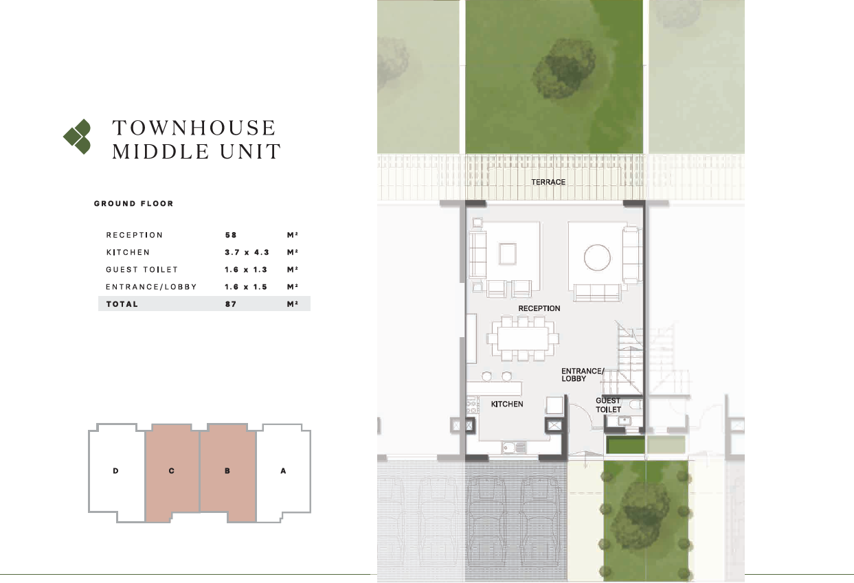 Floor plan for townhouse at Al Karma Gates