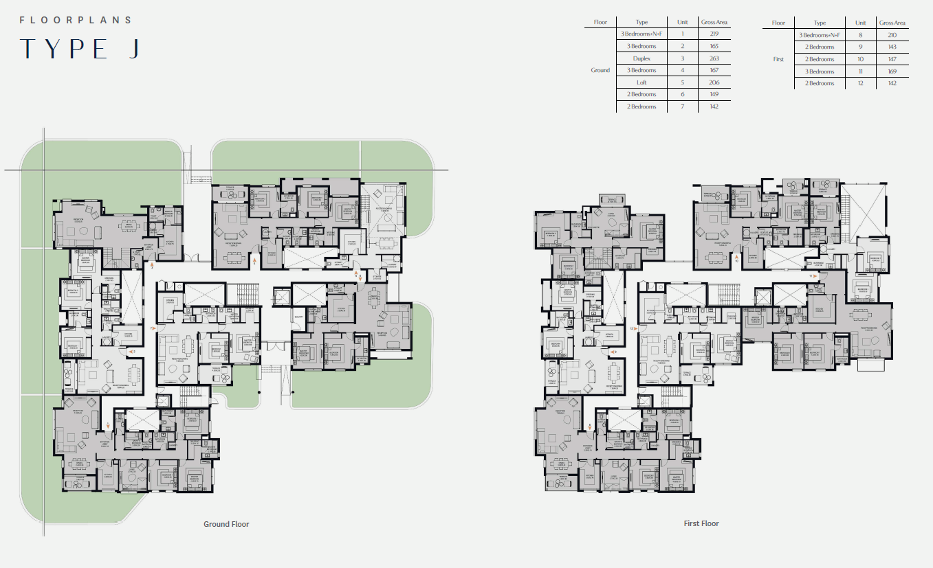 Floor plan for duplex at O West Orascom