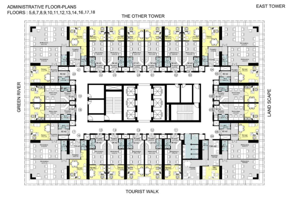 Floor plan for  at Sofitel Oia Towers