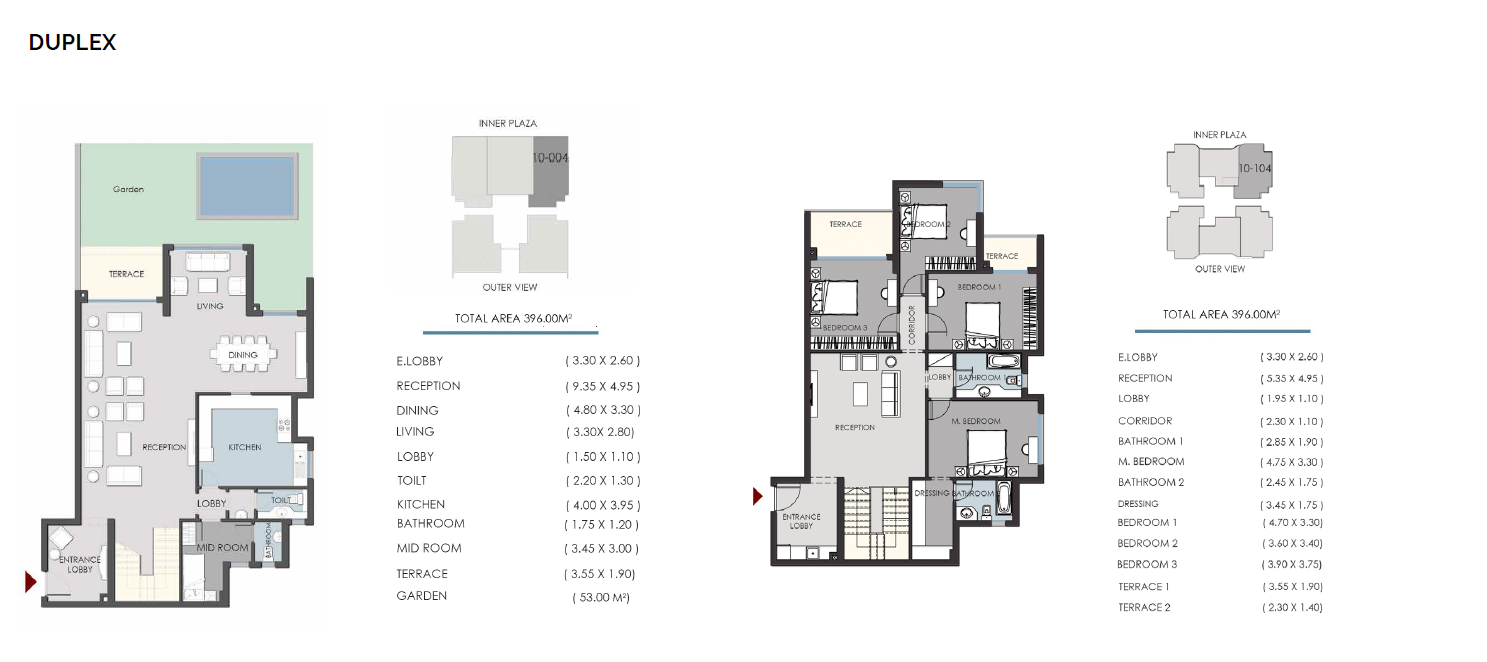 Floor plan for duplex at RIVAN