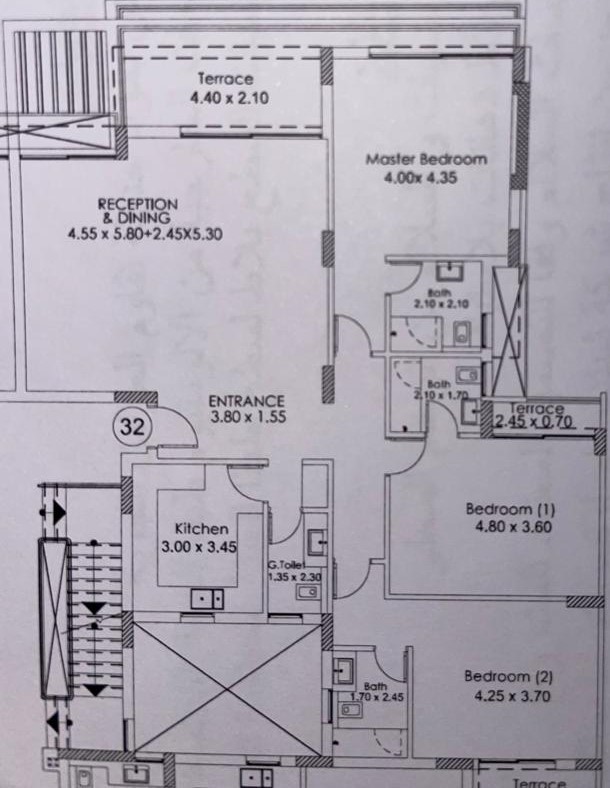 Floor plan for apartment at DISTRICT 5