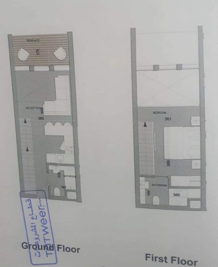 Floor plan for chalet at Il Monte Galala